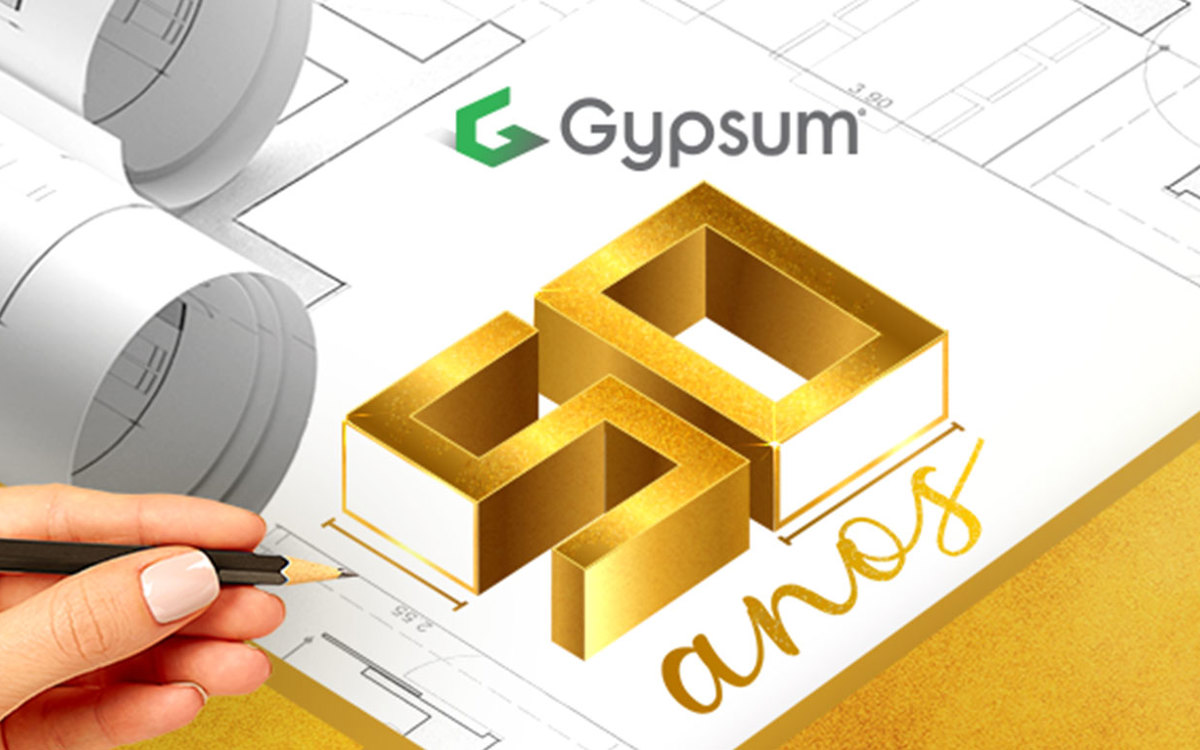 50 anos Gypsum drywall