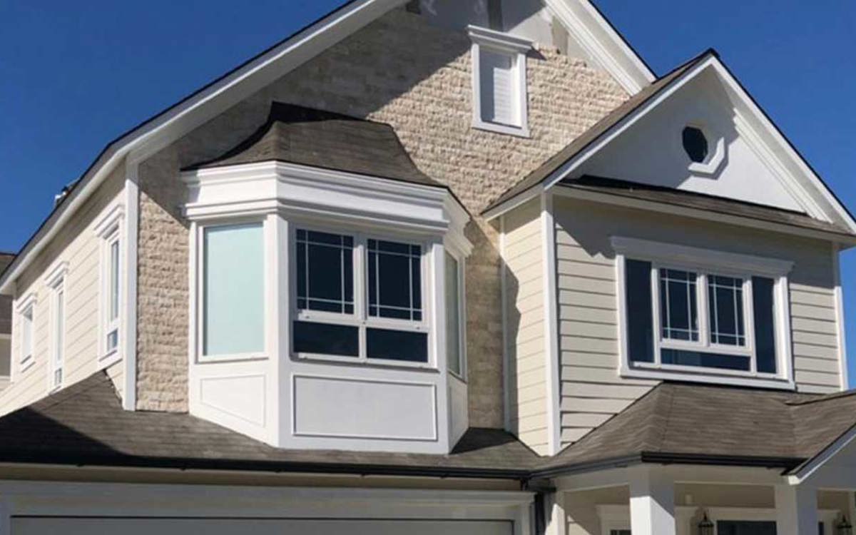 fachada com superboard siding