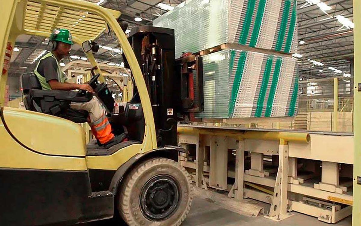 placa drywall ru empilhadeira pallet