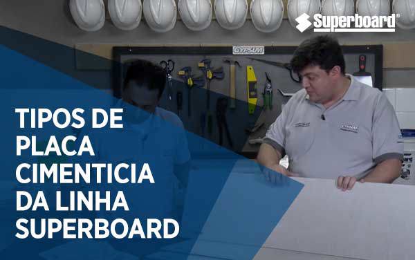 os tipos de placa cimenticia