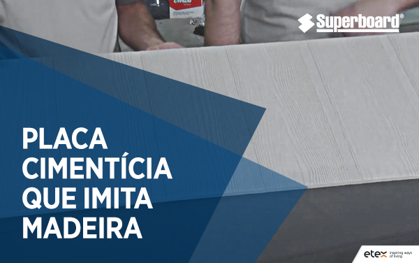placa cimentícia que imita madeira